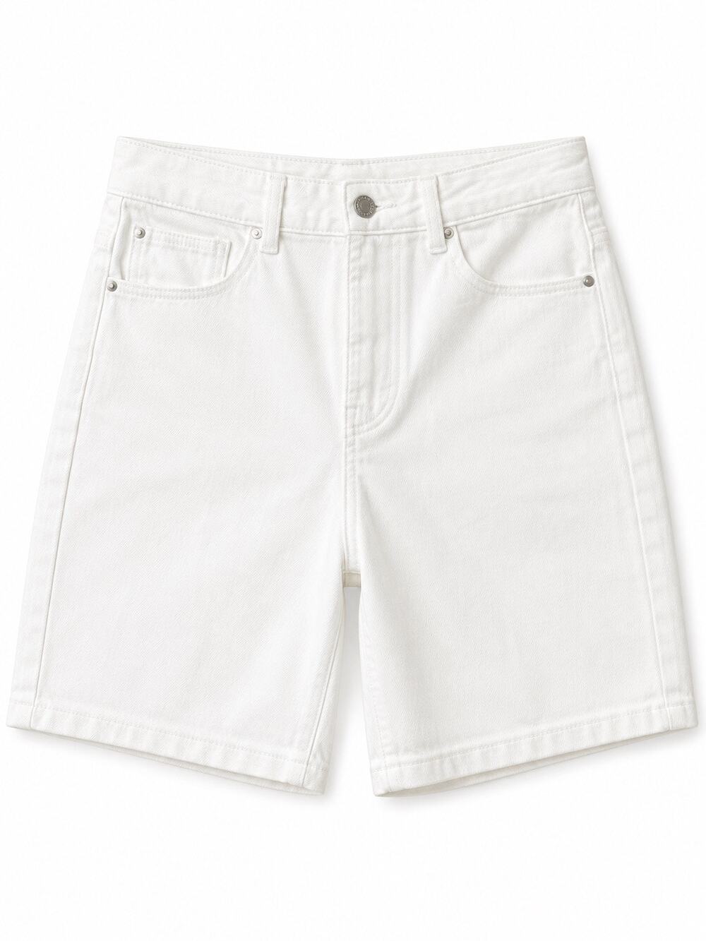 Wrangler White Denim Shorts Womens Sz 27 Casual Coastal Essential Normcore Daily